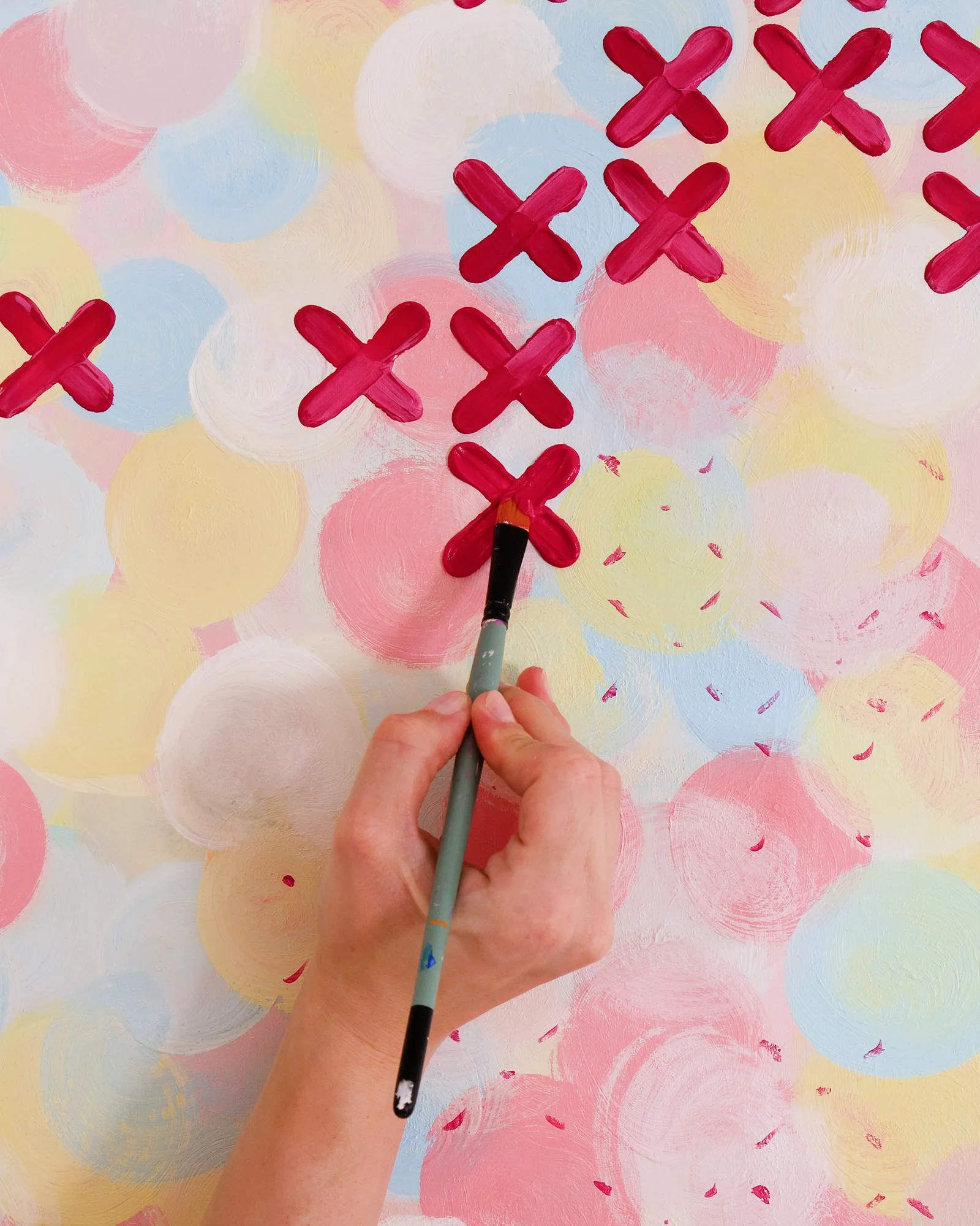 Bubble gum process photo — The process